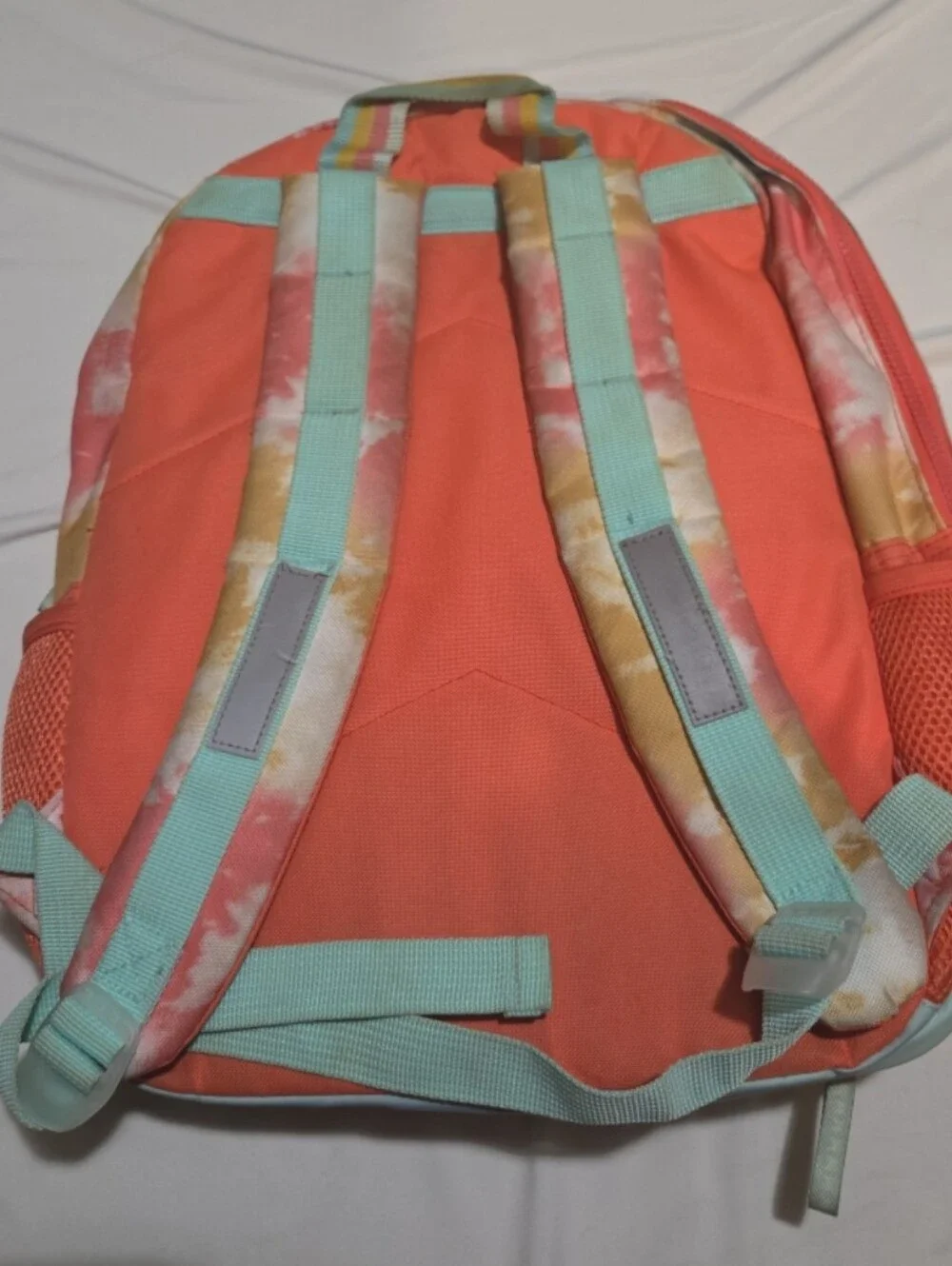 Chic girls 17 inch coral tie dye butterfly bookbag lunchbox / pencilcase #07